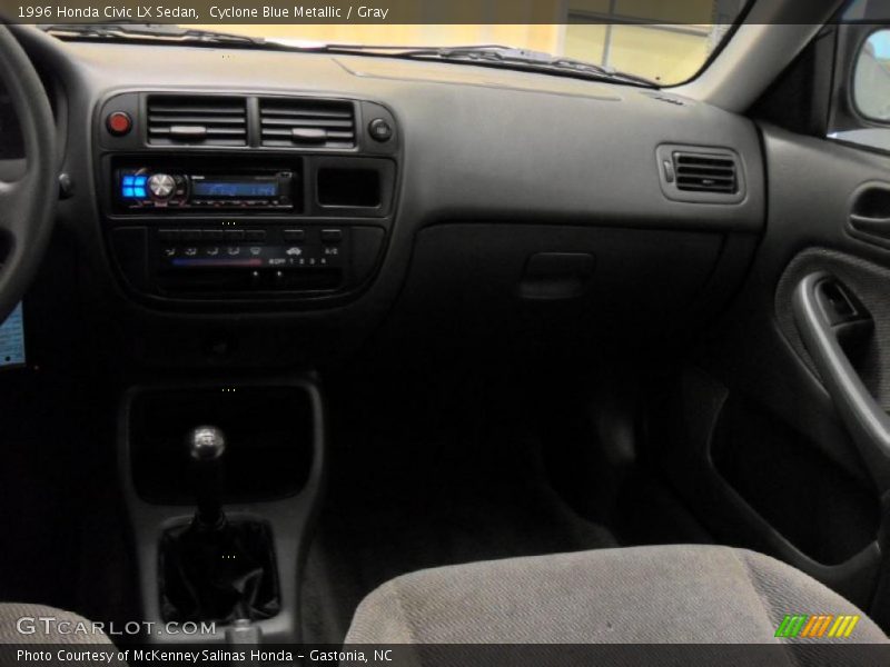 Cyclone Blue Metallic / Gray 1996 Honda Civic LX Sedan