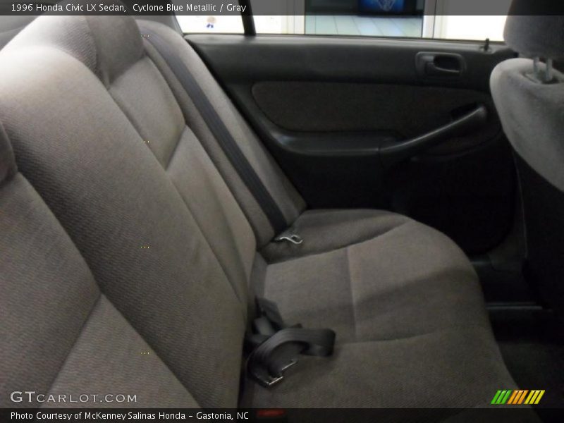 Cyclone Blue Metallic / Gray 1996 Honda Civic LX Sedan