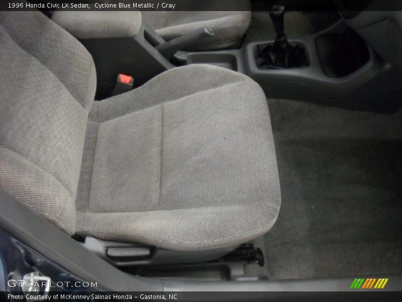 Cyclone Blue Metallic / Gray 1996 Honda Civic LX Sedan