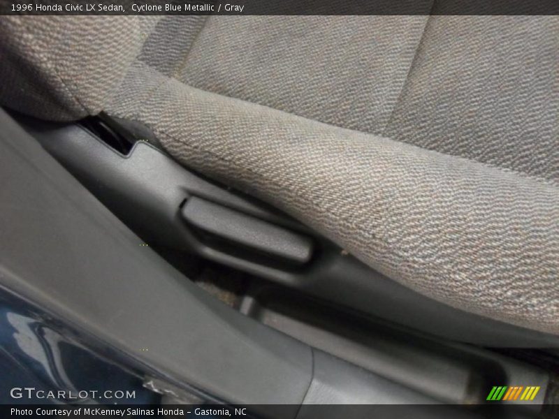 Cyclone Blue Metallic / Gray 1996 Honda Civic LX Sedan