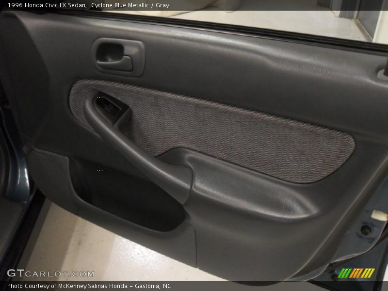 Cyclone Blue Metallic / Gray 1996 Honda Civic LX Sedan