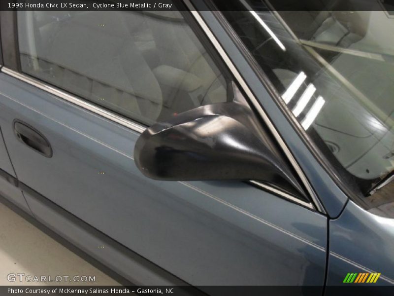 Cyclone Blue Metallic / Gray 1996 Honda Civic LX Sedan