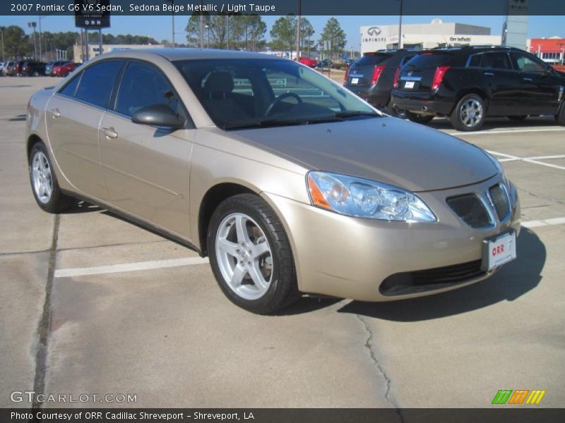 Sedona Beige Metallic / Light Taupe 2007 Pontiac G6 V6 Sedan