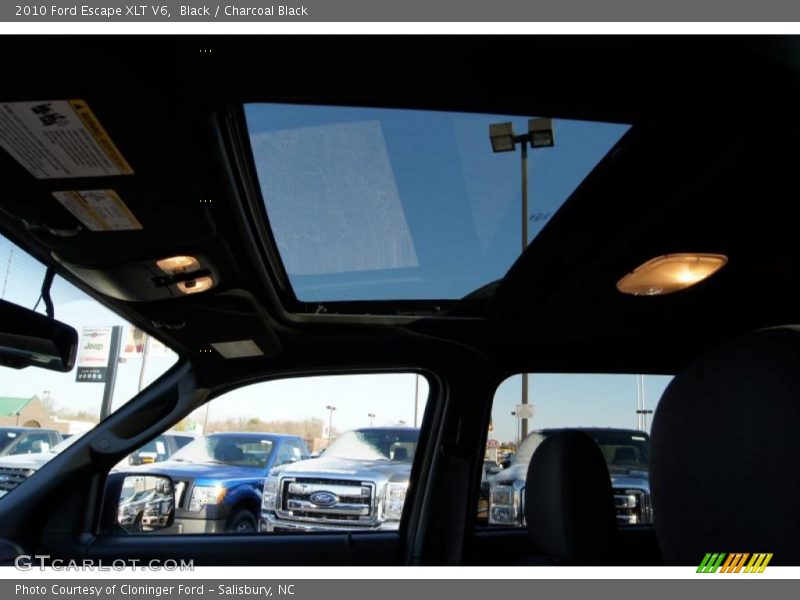 Black / Charcoal Black 2010 Ford Escape XLT V6