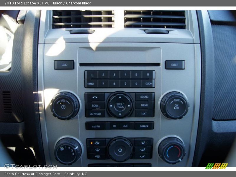 Black / Charcoal Black 2010 Ford Escape XLT V6
