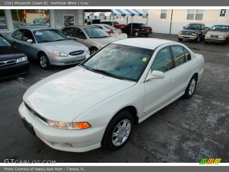 Northstar White / Gray 2001 Mitsubishi Galant ES