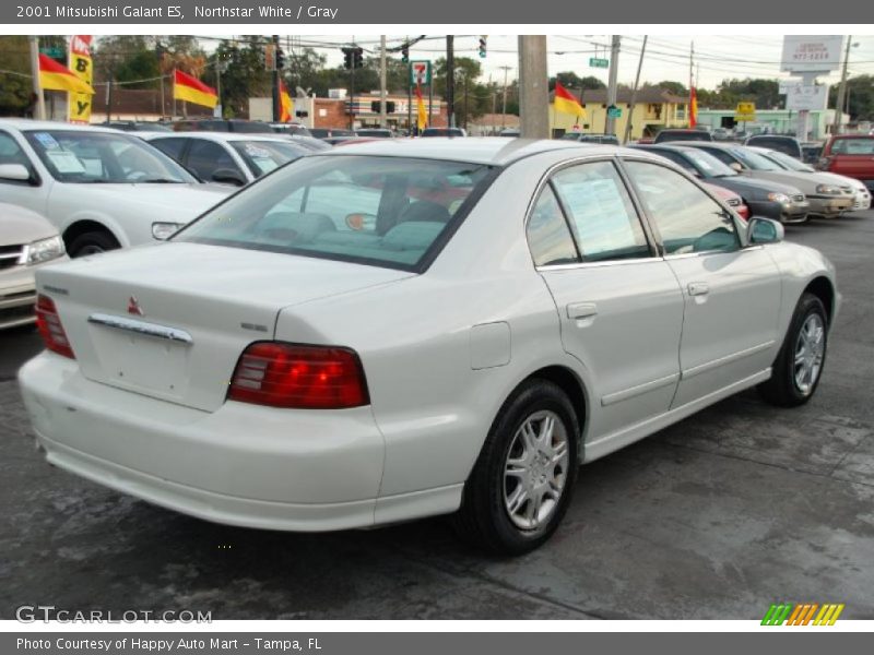 Northstar White / Gray 2001 Mitsubishi Galant ES
