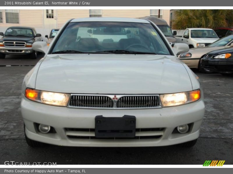 Northstar White / Gray 2001 Mitsubishi Galant ES