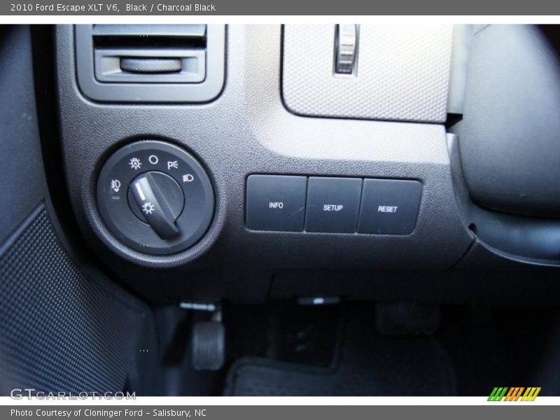Black / Charcoal Black 2010 Ford Escape XLT V6