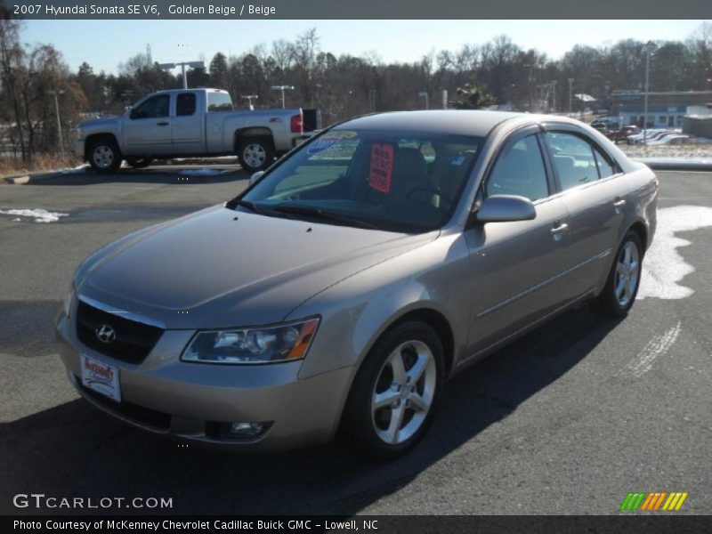 Golden Beige / Beige 2007 Hyundai Sonata SE V6