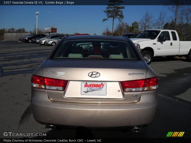 Golden Beige / Beige 2007 Hyundai Sonata SE V6