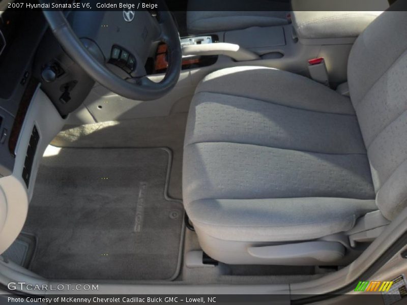 Golden Beige / Beige 2007 Hyundai Sonata SE V6