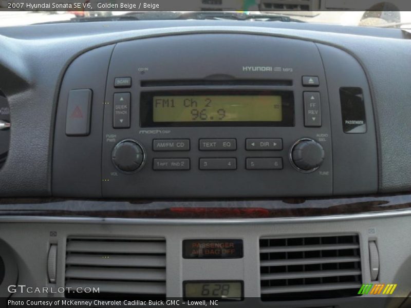 Golden Beige / Beige 2007 Hyundai Sonata SE V6