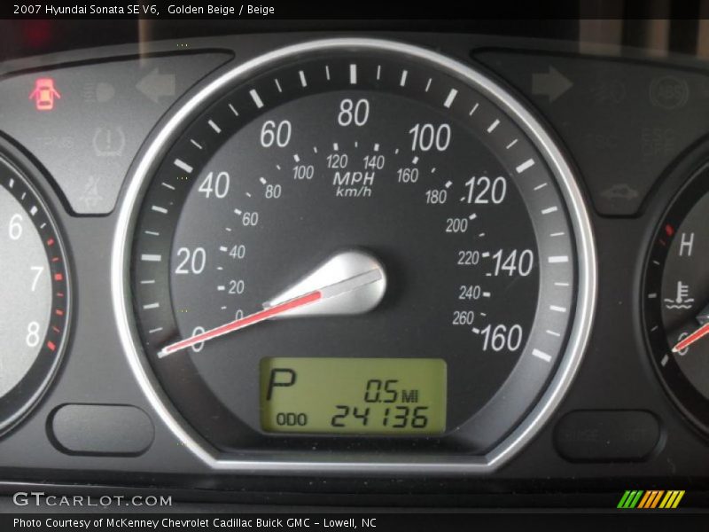 Golden Beige / Beige 2007 Hyundai Sonata SE V6