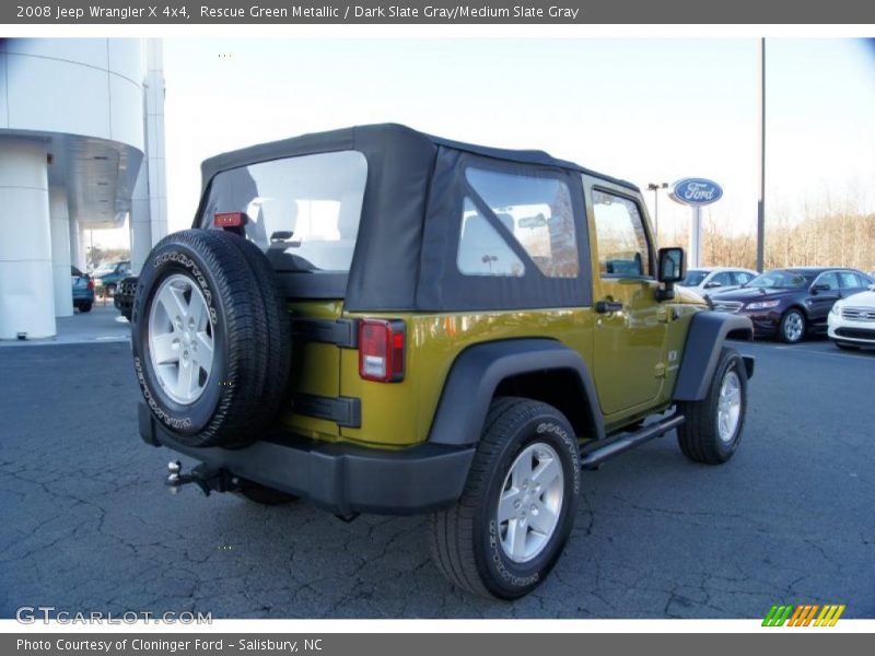 Rescue Green Metallic / Dark Slate Gray/Medium Slate Gray 2008 Jeep Wrangler X 4x4