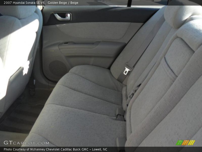 Golden Beige / Beige 2007 Hyundai Sonata SE V6