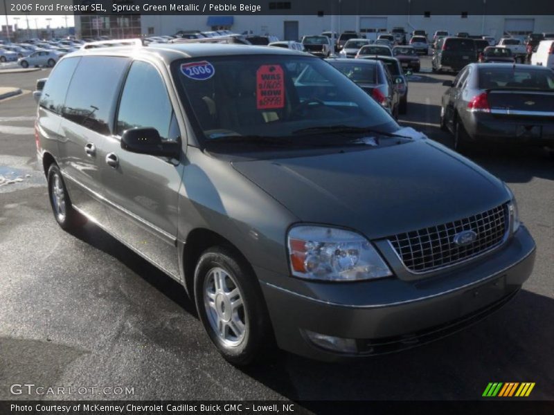 Spruce Green Metallic / Pebble Beige 2006 Ford Freestar SEL
