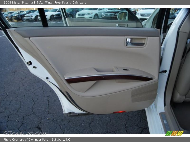 Winter Frost Pearl / Cafe Latte 2008 Nissan Maxima 3.5 SL