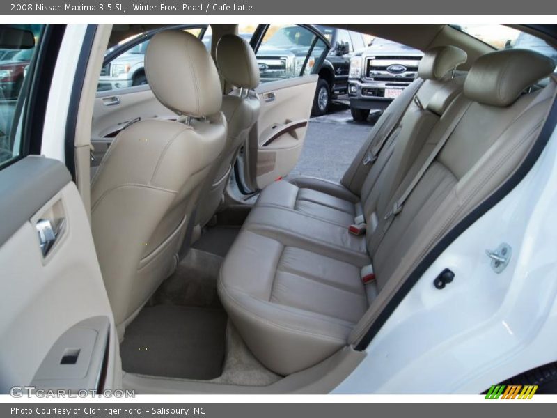 Winter Frost Pearl / Cafe Latte 2008 Nissan Maxima 3.5 SL