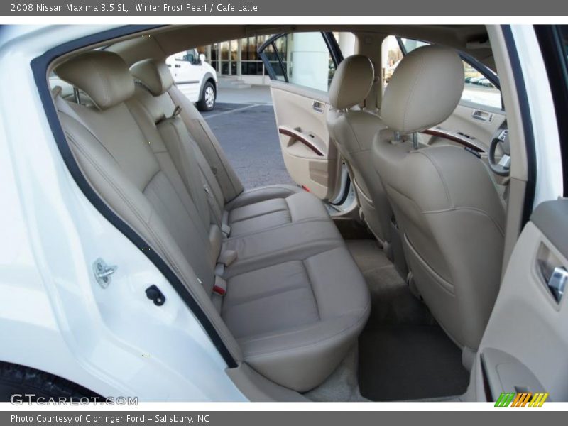 Winter Frost Pearl / Cafe Latte 2008 Nissan Maxima 3.5 SL