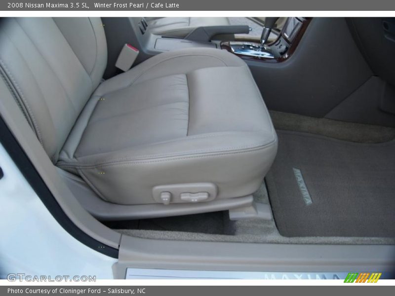 Winter Frost Pearl / Cafe Latte 2008 Nissan Maxima 3.5 SL