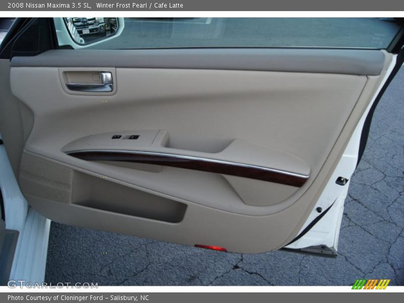 Winter Frost Pearl / Cafe Latte 2008 Nissan Maxima 3.5 SL