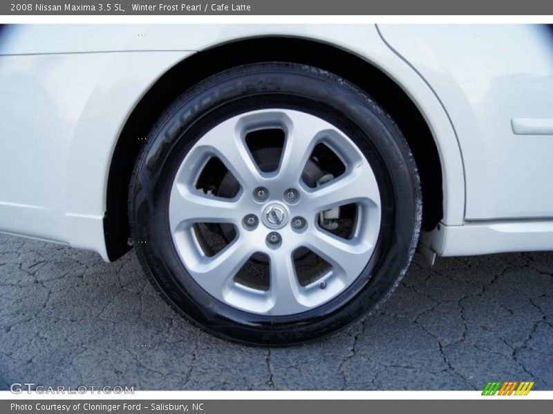 Winter Frost Pearl / Cafe Latte 2008 Nissan Maxima 3.5 SL