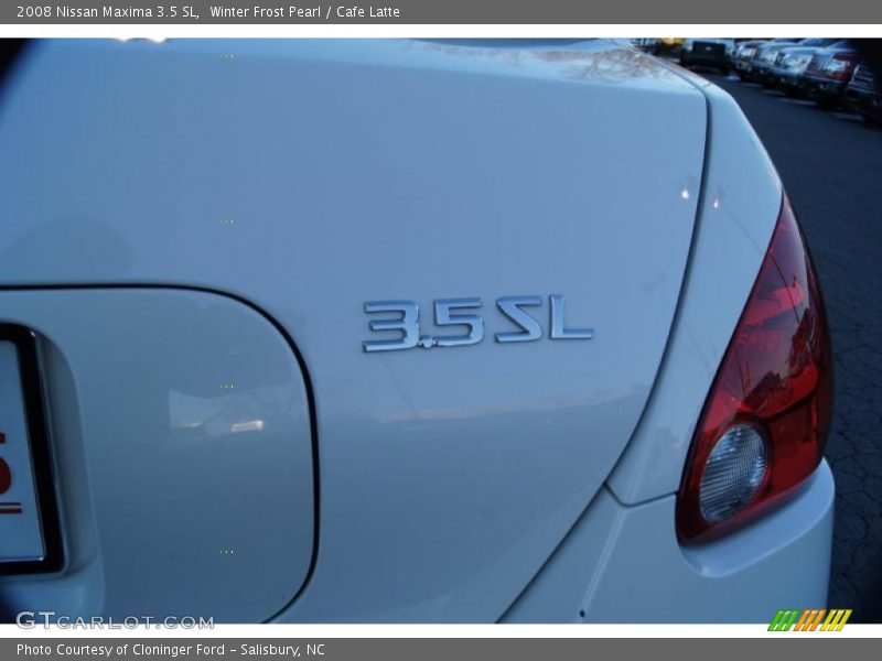 Winter Frost Pearl / Cafe Latte 2008 Nissan Maxima 3.5 SL