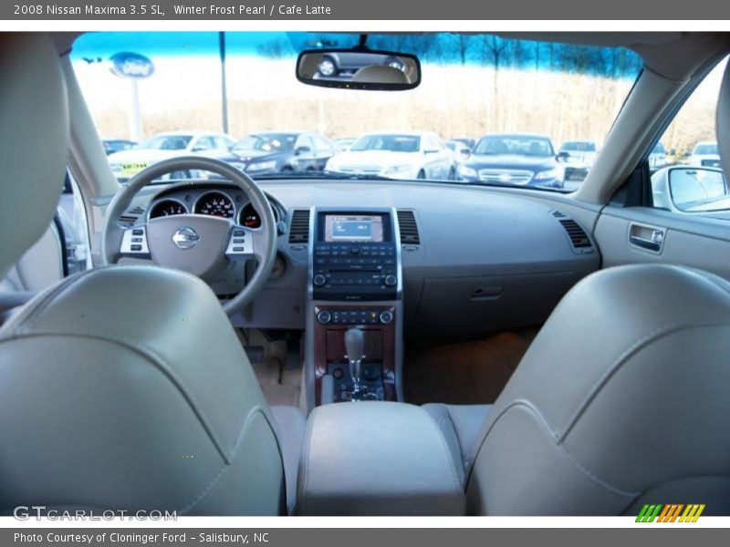 Winter Frost Pearl / Cafe Latte 2008 Nissan Maxima 3.5 SL