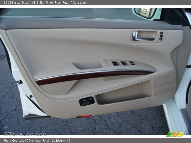 Winter Frost Pearl / Cafe Latte 2008 Nissan Maxima 3.5 SL