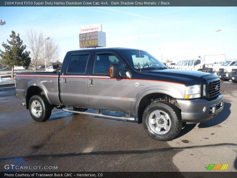 Dark Shadow Grey Metallic / Black 2004 Ford F350 Super Duty Harley Davidson Crew Cab 4x4
