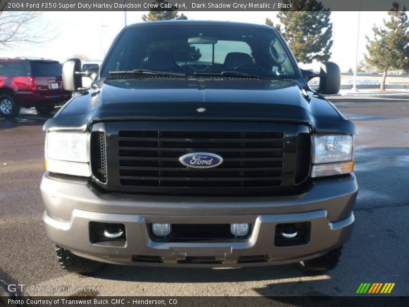 Dark Shadow Grey Metallic / Black 2004 Ford F350 Super Duty Harley Davidson Crew Cab 4x4