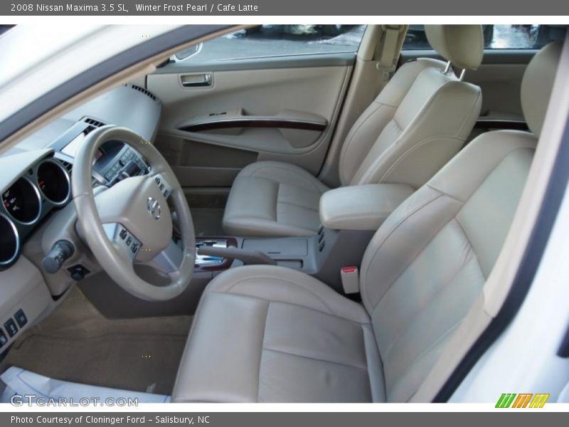 Winter Frost Pearl / Cafe Latte 2008 Nissan Maxima 3.5 SL