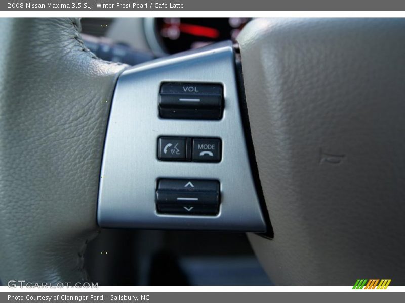 Winter Frost Pearl / Cafe Latte 2008 Nissan Maxima 3.5 SL