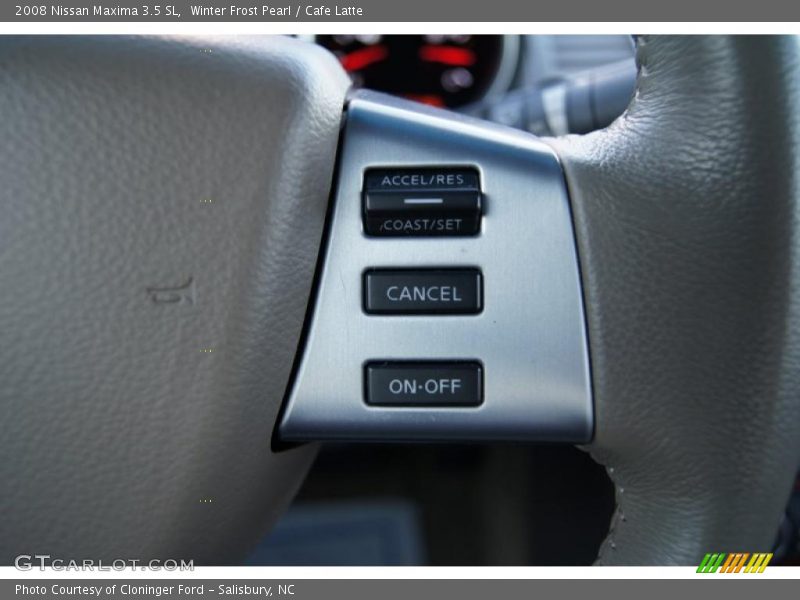 Winter Frost Pearl / Cafe Latte 2008 Nissan Maxima 3.5 SL