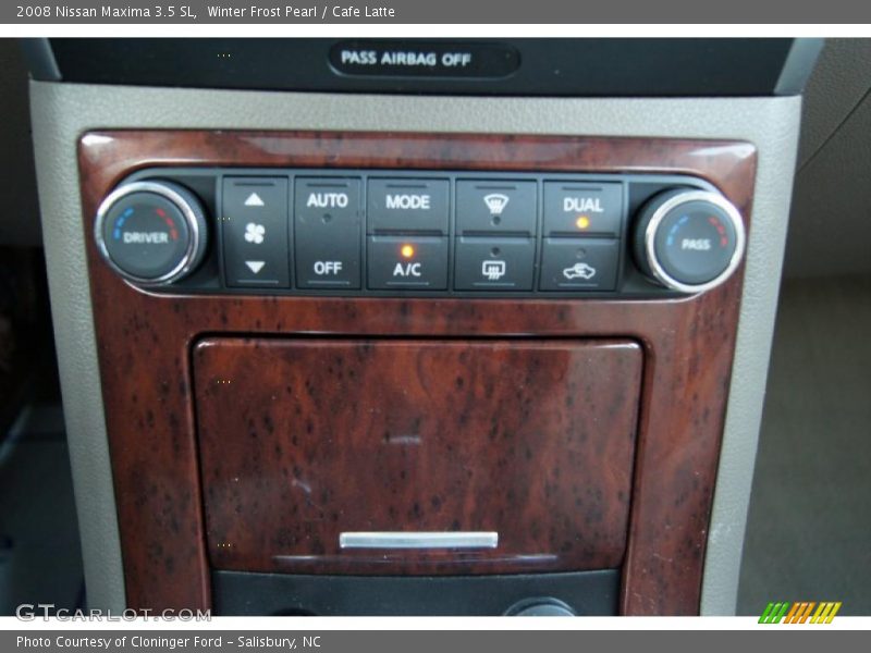 Winter Frost Pearl / Cafe Latte 2008 Nissan Maxima 3.5 SL