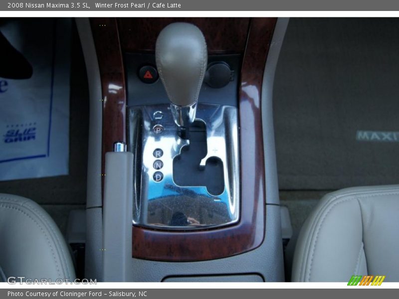 Winter Frost Pearl / Cafe Latte 2008 Nissan Maxima 3.5 SL