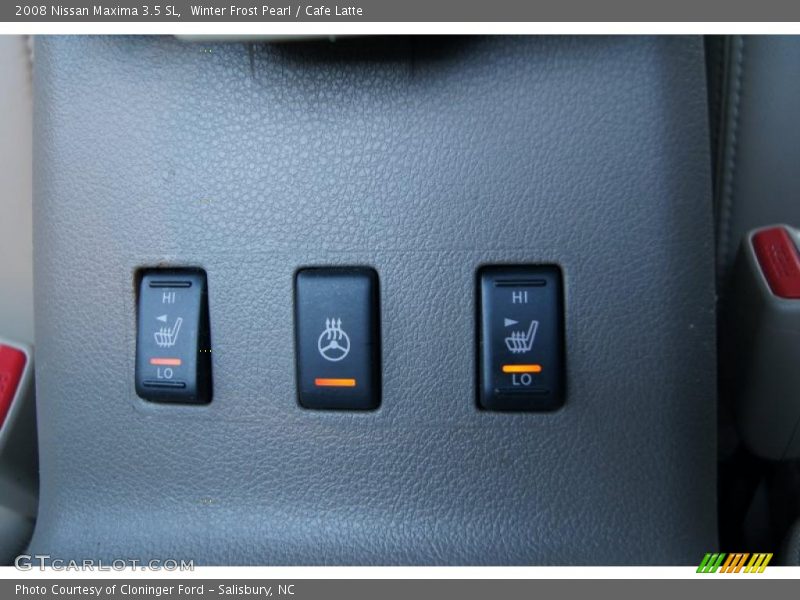 Winter Frost Pearl / Cafe Latte 2008 Nissan Maxima 3.5 SL