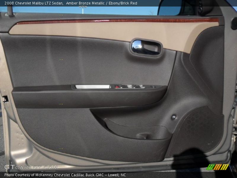 Amber Bronze Metallic / Ebony/Brick Red 2008 Chevrolet Malibu LTZ Sedan