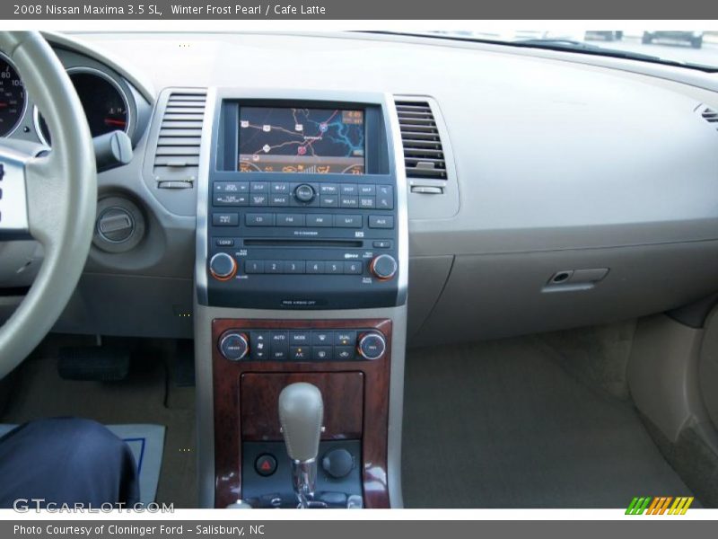 Winter Frost Pearl / Cafe Latte 2008 Nissan Maxima 3.5 SL
