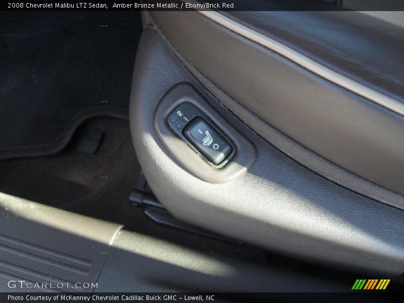 Amber Bronze Metallic / Ebony/Brick Red 2008 Chevrolet Malibu LTZ Sedan