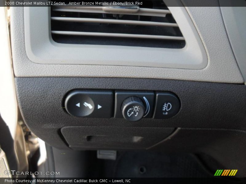 Amber Bronze Metallic / Ebony/Brick Red 2008 Chevrolet Malibu LTZ Sedan