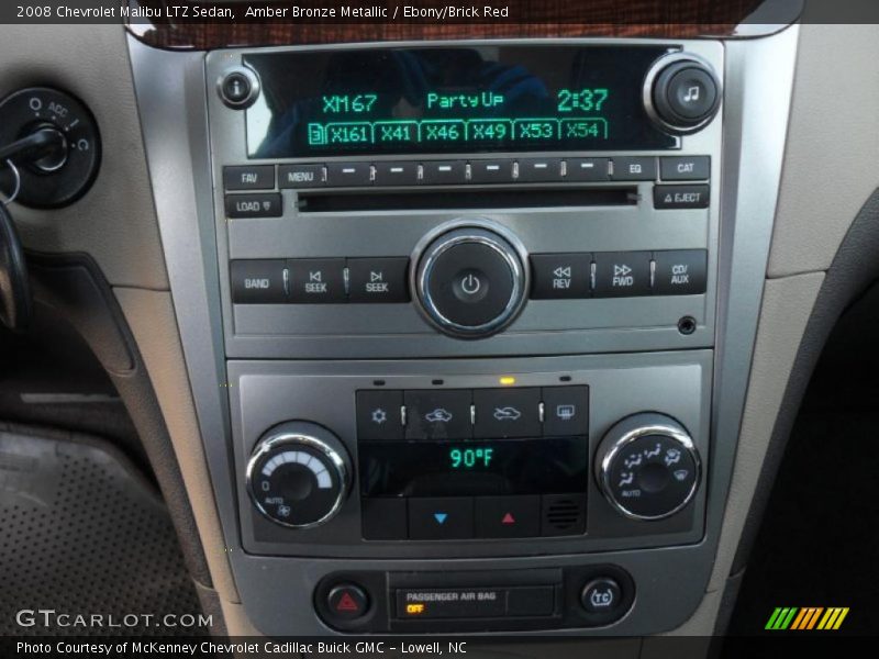Amber Bronze Metallic / Ebony/Brick Red 2008 Chevrolet Malibu LTZ Sedan