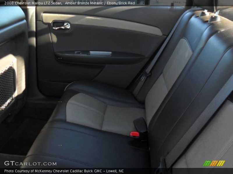 Amber Bronze Metallic / Ebony/Brick Red 2008 Chevrolet Malibu LTZ Sedan