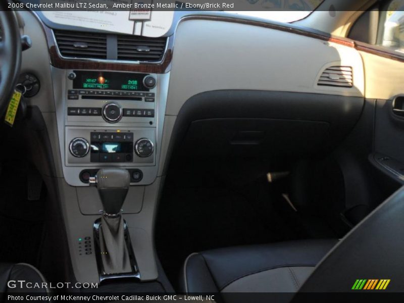 Amber Bronze Metallic / Ebony/Brick Red 2008 Chevrolet Malibu LTZ Sedan