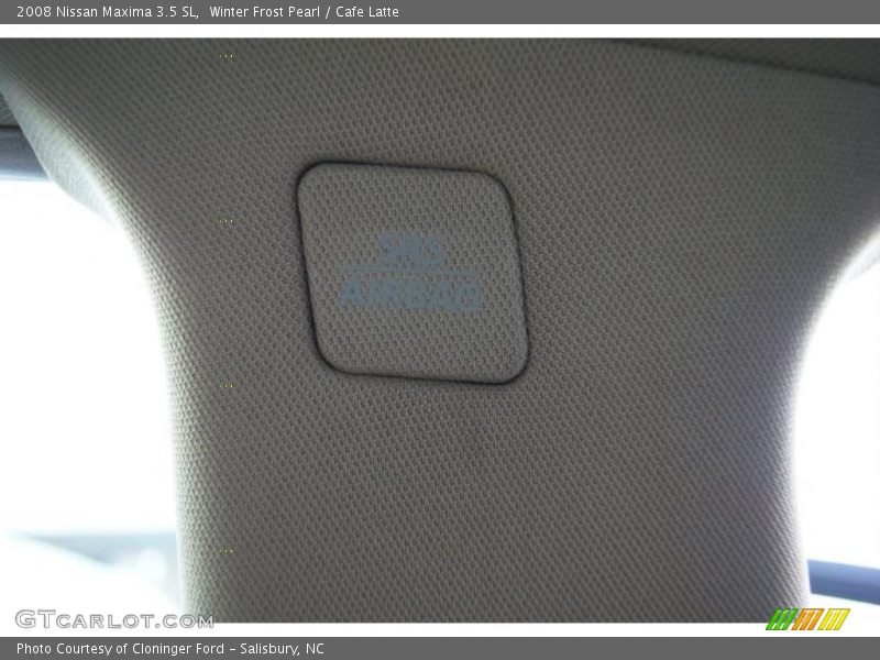 Winter Frost Pearl / Cafe Latte 2008 Nissan Maxima 3.5 SL