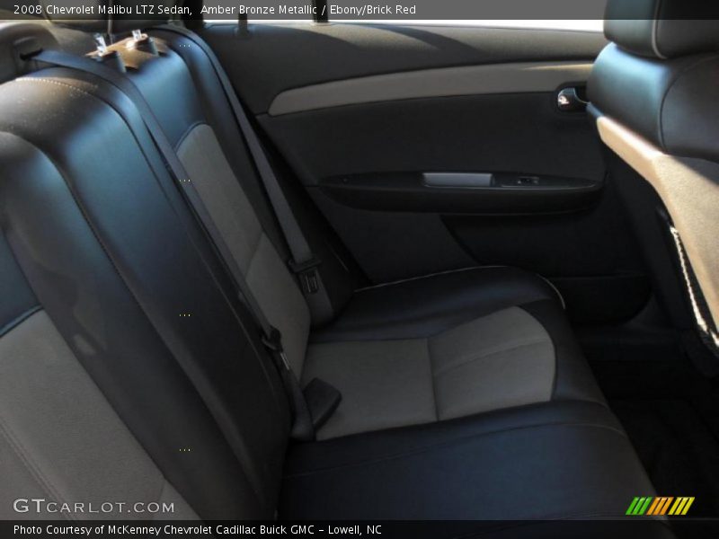 Amber Bronze Metallic / Ebony/Brick Red 2008 Chevrolet Malibu LTZ Sedan