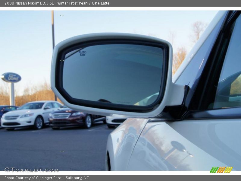 Winter Frost Pearl / Cafe Latte 2008 Nissan Maxima 3.5 SL