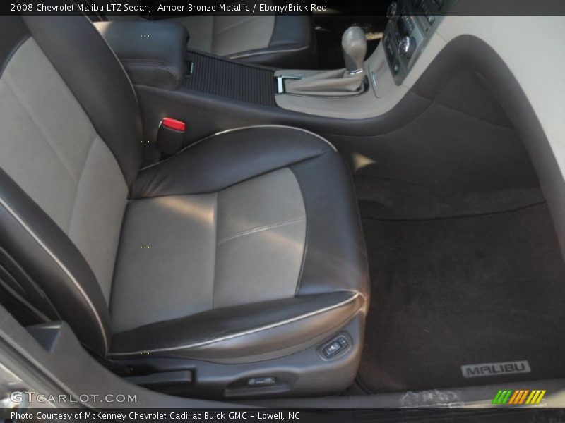 Amber Bronze Metallic / Ebony/Brick Red 2008 Chevrolet Malibu LTZ Sedan