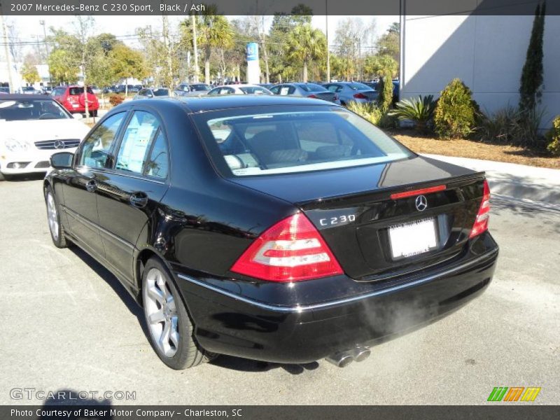 Black / Ash 2007 Mercedes-Benz C 230 Sport